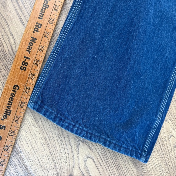 Dickies Overalls Adult 44x30 Blue Denim Bib Workwear Farmer Carpenter Jean EUC - Picture 6 of 7